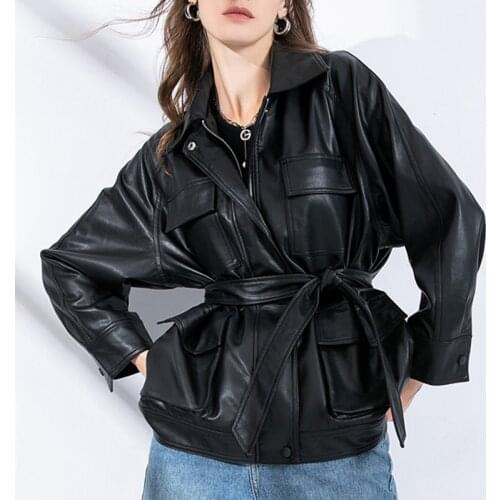 Женские кожаные куртки SHNSOPHI China At AliExpress