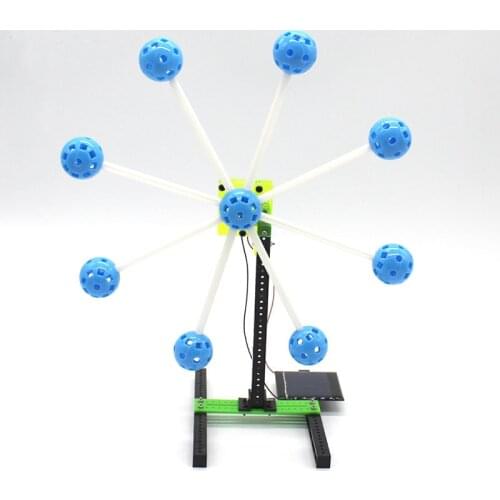 Creative Science Experiment DIY Solar Energy Ferris Wheel Handmade Toys Kids Puzzle Solar Toy Physical Teaching Resources