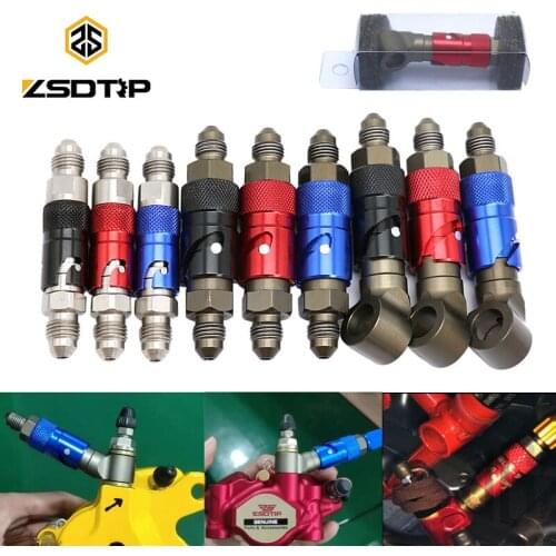 ZSDTRP Motorcycle AN3 Brake Caliper Cover Universal Quick Release Fittings Fuel Adapter Removal Brake Line Fluid Accessories