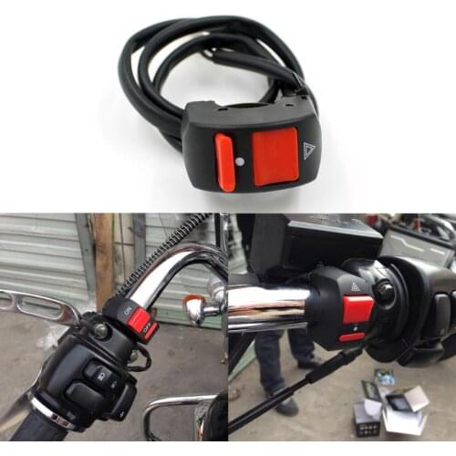 High Quality Universal Handlebar Motorcycle Accident Hazard Light Switch On/Off Button Light Switch 12V DC for Motorcycles