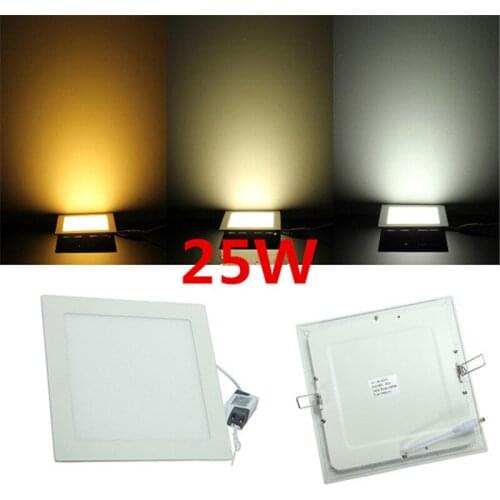 Factory Sale 25W LED Downlight Recessed LED Ceiling Panel Light Warm White/White/Cold White AC85-265V 10pcs/lot, DHL Free Ship