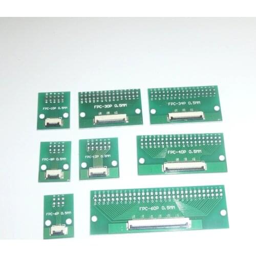 1PCS FFC/FPC Adapter Board 0.5 To 2.54MM 6/12/24/40/50/60P Solder The Connector