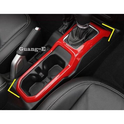 For Jeep Wrangler JL 2018 2019 2020 2021 Cover Stick Inside Inner Middle Shift Stall Paddle Cup Switch Frame Lamp Trim 2pcs