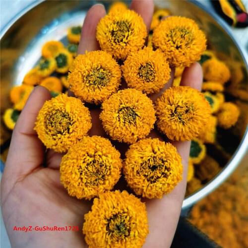 2021 7A Chinese GuangXi Golden Chrysanthemum Tea JuHua Tea 250g HuangJu Flower Tea For Clear Fire Detoxification Tea