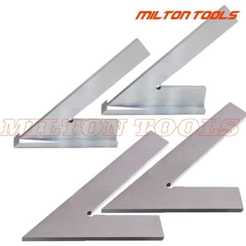 DNI875 100*70mm 120*80mm 150*100mm 200*130 45 degree Square ruler with wide base Steel Industrial Try Machinist Square with Base