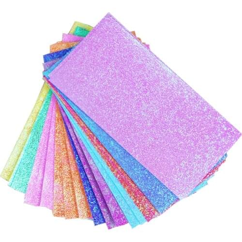 50PC/Set Color Glitter Origami Paper Single Side Shining Folding Solid Papers Kids DIY Making Scrapbooking Arts Craft Decoration