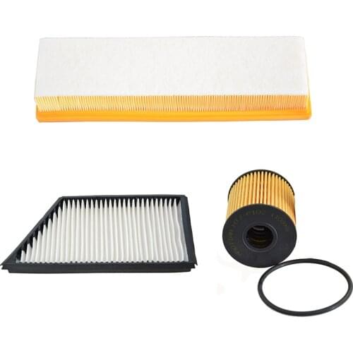 Car Engine Air Filter Cabin Filter Oil Filter For Peugeot 206 207 Cross Citroen C2 Cross 1444G9 6447.AZ 1109X3