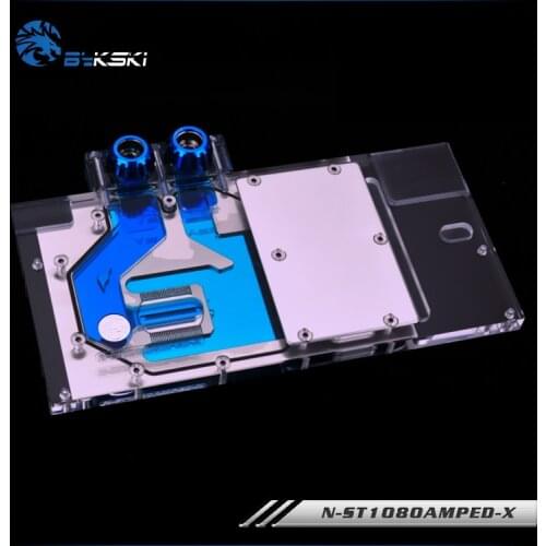 Bykski Full Cover Graphics Card Block use for ZOTAC GTX1080/1070TI/1070 AMP Edition 8GB GDDR5(ZT-P10800B-10P) RGB Radiator Block