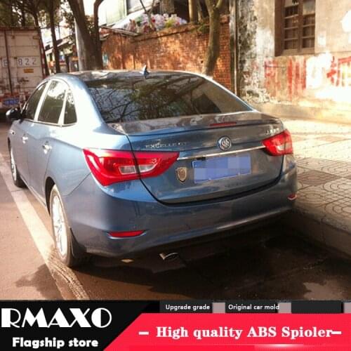 For BUICK Excelle Spoiler 2014-2016 High Quality ABS Material Car Rear Wing Primer Color Rear Spoiler