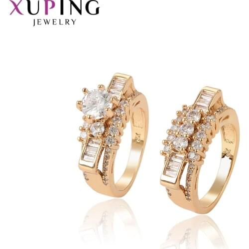 Xuping Jewelry Elegant Couple Ring for Women Romantic or Lovers Engagement Christmas Gifts 15748