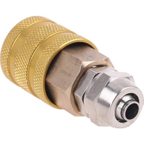 Plug Fitting Dual Stuck Quick Connect Air Fittings Inflatable Nozzle Hose OD Diameter 8mm Connector Round Head Twist On Type