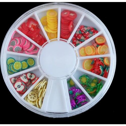 Fruit slices, nail art decorations, polymer clay slices, uv resin fruit decorations, 3D nail art decor, resin filling, fruit