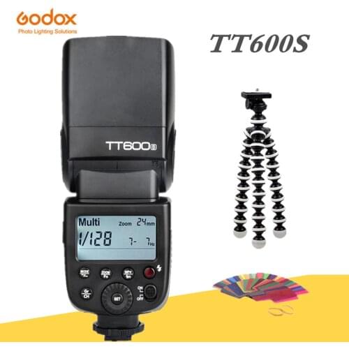 Godox TT600S 2.4G Wireless X system GN60/High Speed Sync 1/8000s/0.1~2.6s recycle time Flash TT600S+X1TS trigger For Sony Camera