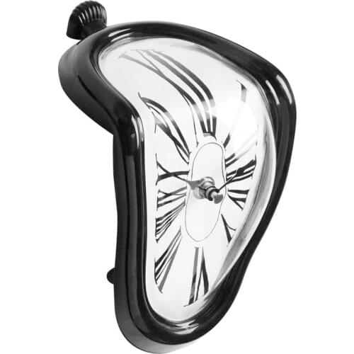 Creative Melting Clock Home Decoration Gift Surrealist Salvador Dali Style Clocks Surreal Distorted Wall Clock Decoration Watch