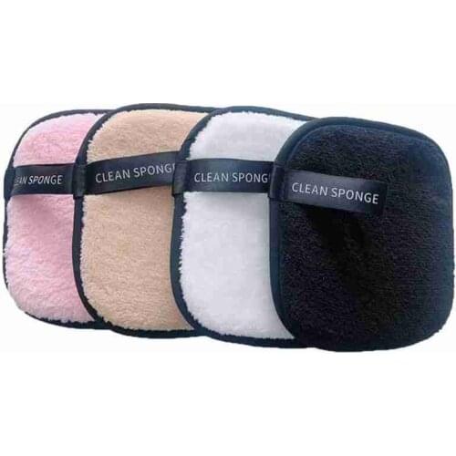 Square Makeup Puff Face Cleansing Reusable Nail Art Cleaning Wipe Microfiber Sponge Pads Makeup Remover Puff Beauty Tool