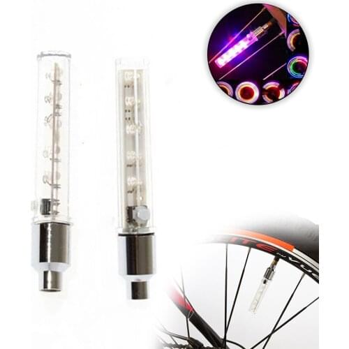 KoKossi Bike Bicycle 5 LED Wheel Tire Lamp Cycling Accessories Tyre Wheel Valve Cap Light Bicycle Wheel LED Light Cycling Part