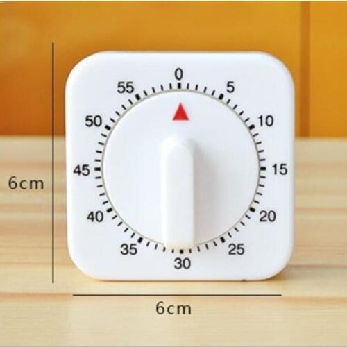 Countdown Mechanical Kitchen Timer Square Classroom Visual Timer Home