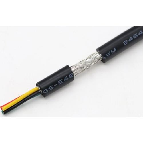 UL2464 26AWG Multi-Core Shielded Wires 2/3/4/5/6Cores AL Foil Braided Double Shielding Wire Tinned Copper