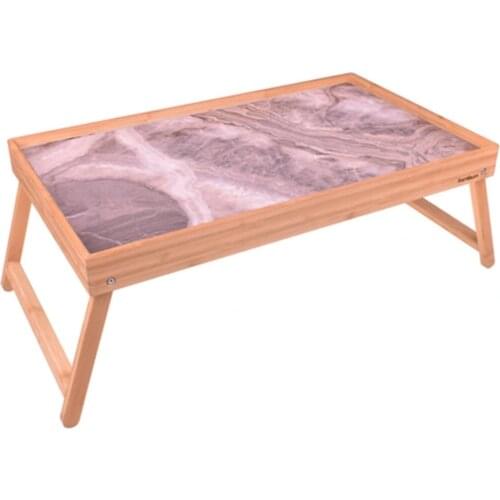 Bamboo Serving Lap Desk Tray Rack Shelf Bed Adjustable Tea Coffee Tray Stand Adjustable Table Bamboo Computer Desk