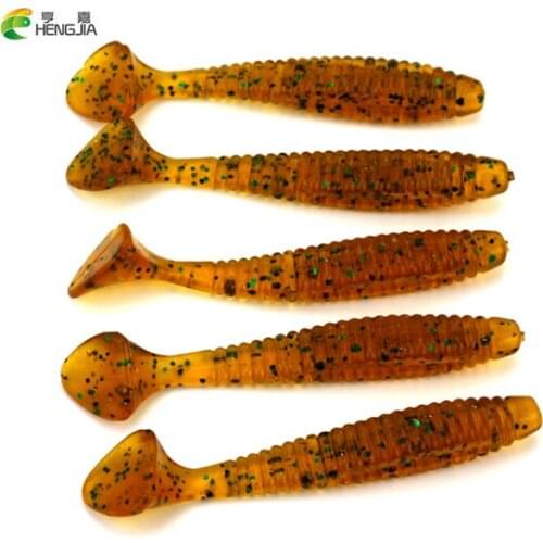 2017 80mm/5.3g Vivid Soft Lures 20pcs/lot Artificial Fishing Bait Swimbait Fishing Worm Fishing Tackle Fishing Lure Peche