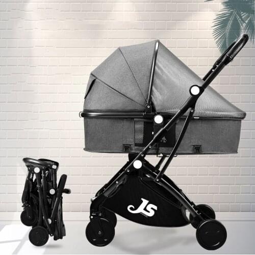 Jusanbaby baby stroller can sit recline lightweight double-sided folding high landscape shock absorber newborn stroller