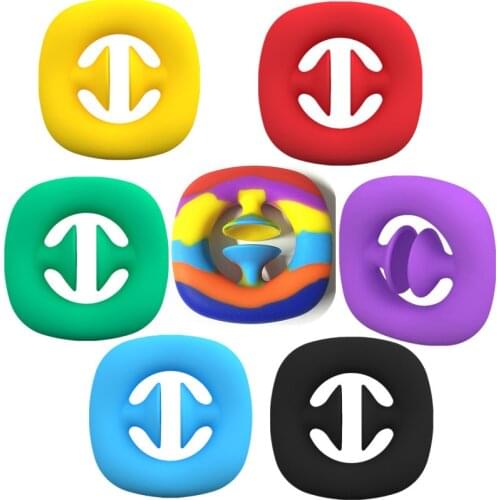 Hand Grip Squeeze toy Simple Dimple Stress Toys Colorful Squeeze Bands Snapper Sensory Fidget Toy Games Stress Anxiety Relief