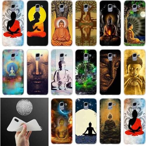 Silicone Phone case Cover Zen Buddha style FOR Coque Samsung Galaxy J6 J4 J8 J7 2018 Plus J3 J5 J7 Prime Pro 2017 2016 Casse
