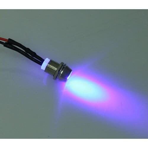 5 Pieces LED indicator lights 12V 1.8W Indicator Light Car Boat Dashboard Panel Bulbs Blue