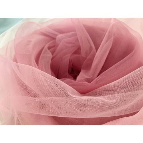 Dip Dye Tulle Fabric Mauve Pink White Tulle Fabric With Ombré Color For Dress Costume Ball Gown