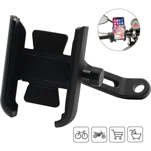 WUPP Universal Phone Holder QC 3.0 Motorcycle USB Charger Waterproof 12V MotorBike Mobile Phone Mount Power Adapter Mirror Mount
