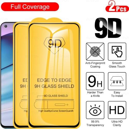 2Pcs 9D Full Glues Tempered Protective Glass Film For OnePlus Nord CE 5G Phone Screen Protector For One+ 9 9R 8T 2 N10 N100 N200
