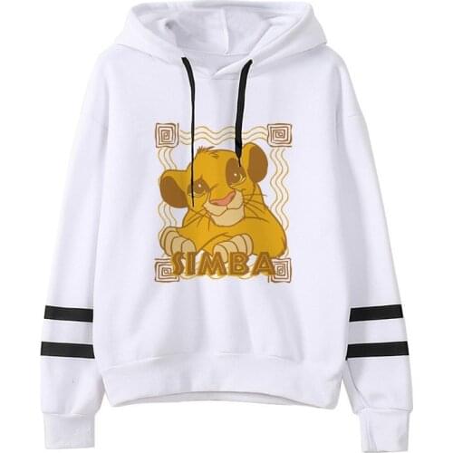 Hakuna Matata The Lion King Womens Sweatshirt Pink White Kawaii Clothes Cartoon Fashion Womens Tracksuit Women Pulovers 2021