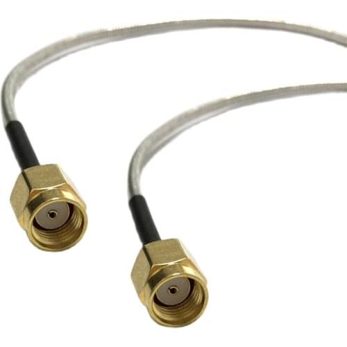 1PC Reverse RP SMA male to RP SMA male plug pigtail cable adapter RG405.086" 20CM/50CM/100CM wholesale price