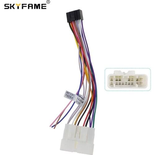 SKYFAME 16Pin Car stereo Wire Harness For Suzuki ISUZU D-MAX power cables