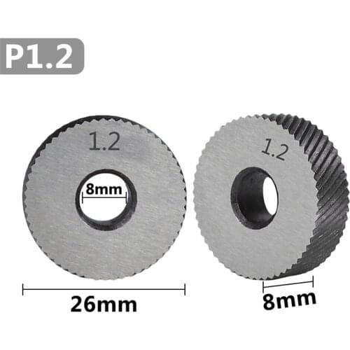 Lathe wheel knurling tools 2 pcs 1.2mm diagonal thick knurling wheel