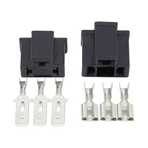 500 sets 3 Pin H4 Auto Connector Holder Plug 7.8mm Lamp Plug Bulb Socket plug DJ7033-7.8-11/21