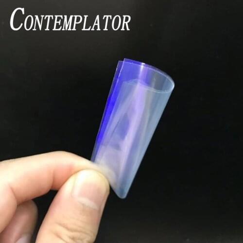 3colors Rainbow Film Sabiki Rig Making Shirmp Flash Back Wings Fly Tying Materials 10pcs 20*5cm Scud Nymph Body Clear Film