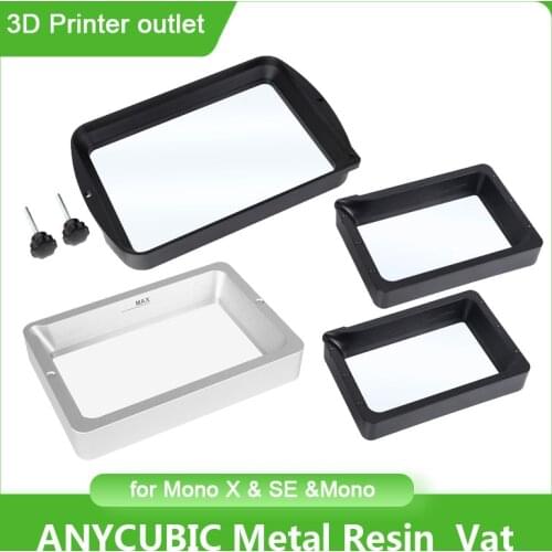 ANYCUBIC Metal Resin Tanks Vats Resin Vat for Photon Mono X & MONO SE 3D Printer