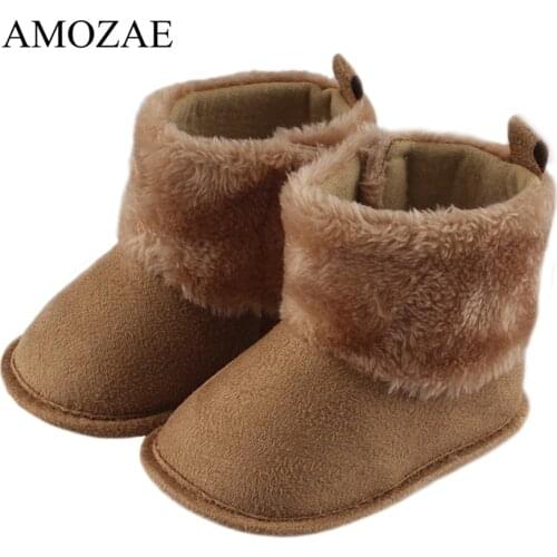 Newborn Baby Boots Baby Boys Cotton Boots First Walkers Baby Girls Shoes Warm Prewalkers Soft Sole Booties Boot Baby Shoes