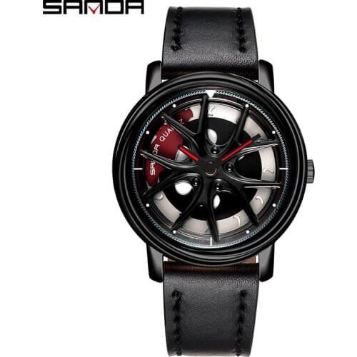 Top Brand Luxury Wheel Spin Watches Men Waterproof Fashion Alloy Quartz Creative Sport Wristwatch Gifts Clock Relogio Masculino