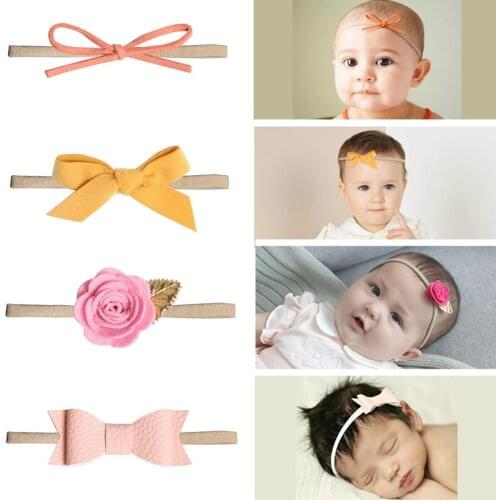 Baby Headband Flower Bowknot Handmade Newborn Girls Infant Toddler Fashion Cute Beautiful Knot Headwear Taking Photos Acces