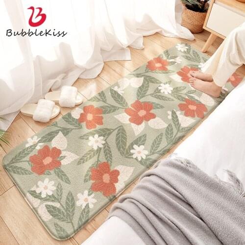 Bubble Kiss Carpet Lamb Wool Absorbent Soft Thicken Skin-Friendly Long Rug Home Decoration Bedroom Bedside Comfortable Feet Mat
