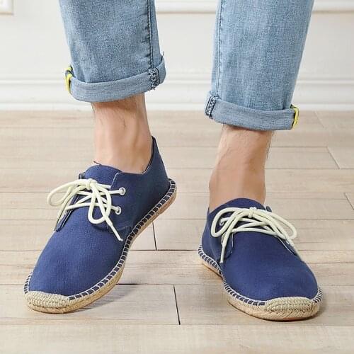 Linen Canvas Shoes Men Walking Sneakers White Shoes Men Sneakers New 2020 Hot Selling Summer Mens Footwear Alpargatas Plataform