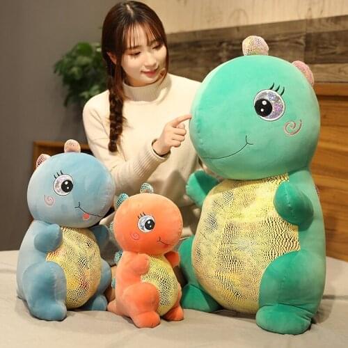 Hot Cartoon Cute Dinosaur Stuffed Animal Plush Toy Huge Tyrannosaurus Home Sofa Decoration Pillow Kids Birthday Gifts