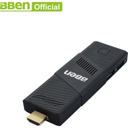 Bben mini pc computer stick built in fan with cherry trail z8350 cpu 4GB/64GB , 2GB/32GB support dual band wifi bluetooth