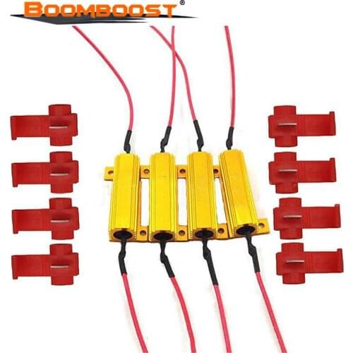 Load Resistor Car Vehicle 4Pcs Professional 50W 6ohm Fix LED Bulb Fast Hyper Flash Turn Signal Light Bulb