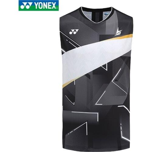 2020 New arrival Yonex yy badminton T shirt 10339 Lin Dan sleeveless badminton T shirt tennis skirt set