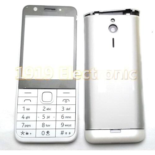 New Full Complete Mobile Phone Housing Cover Case+English Or Russian Keypad For Nokia 230 230ds RM-1172