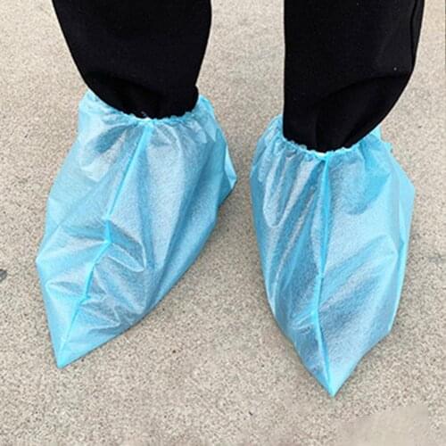 Disposable Boot Safety Shoe Cover Unisex Non Woven Dust Proof Waterproof Boot Covers Overshoes Outdoor Anti Slip Shoes Cover
