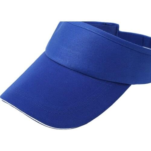 Solid color advertising empty top hat blank solar sports running hat